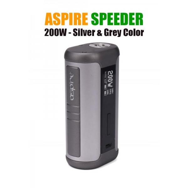 Aspire Speeder 200W Mod – Silver & Grey