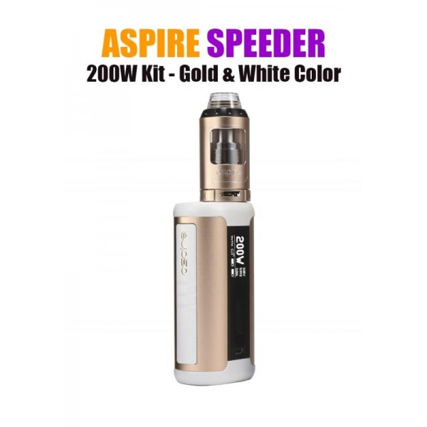 Aspire Speeder 200W Kit – Gold & White