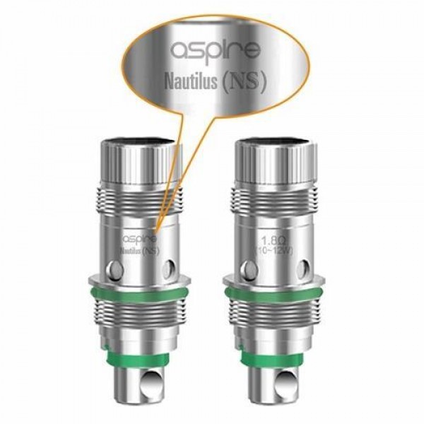 Aspire Nautilus AIO Salt-Nic Coil 1.8ohm (5 Pack) – 1.8ohm